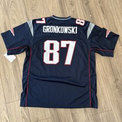 Men’s New England Patriots Rob Gronkowski Gronk Throwback Navy Blue Stitched Jersey, S To 3Xl 
