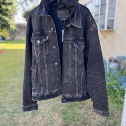 Men’s Jacket Xl Denim Hoodie Chamarra American Eagle 