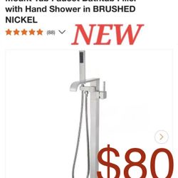 AKDY 1-Handle Freestanding Floor Mount  Bathtub Filler