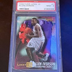 NBA Allen Iverson PSA Graded Rookie Card