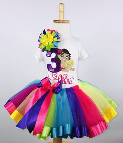 Moana Rainbow Tutu Set