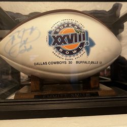 SIGNED COWBOYS EMMIT SMITH BALL WITH COA