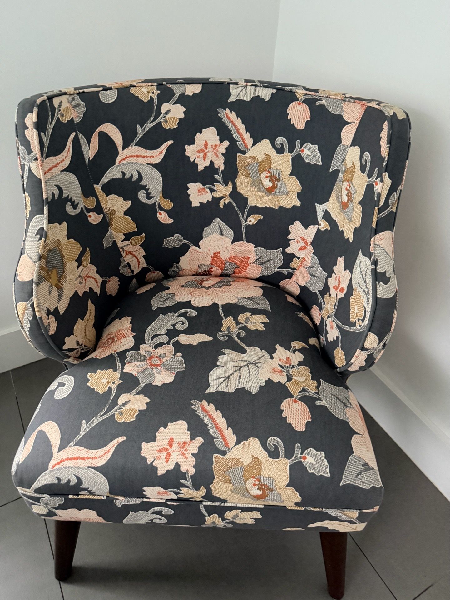 A pair of skyline accent chairs