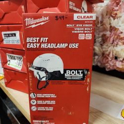
Milwaukee
BOLT Clear Dual Coat Lens Eye Visor