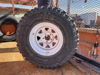 Wagon Wheel Rim And Tire