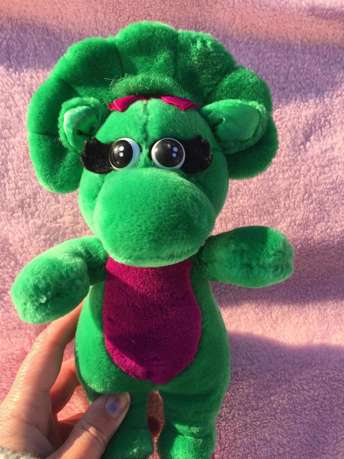 Vintage Baby Bop 7 in. Barney Plush 1992 The Lyons Group Dinosaur Stuffed  Animal for Sale in Floral Park, NY - OfferUp