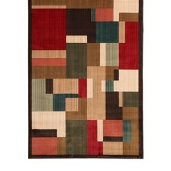 Mohawk Home 5'x8' Rug, Carpet Brown Abstract, Alfombra