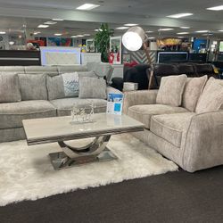 Sofa & Loveseat Set (Available In Both Colors) 30%OFF