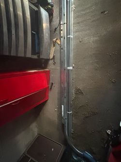 Garage door and tracks