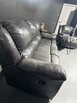 Gray Recliner set