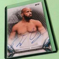 UFC 2018 Topps Demetrious Johnson AUTO Knockout #KA-DJ Autograph Card /199