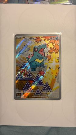Pokémon Totodile Holo Promo First Partner illustration Collection English HP 80