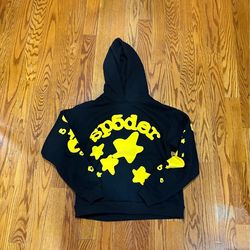 Sp5der Beluga Black/Yellow hoodie