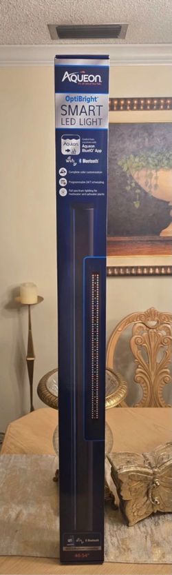 Aqueon Fish Tank Aquarium OptiBright WiFi/Bluetooth Smart LED Light 48-54" NEW