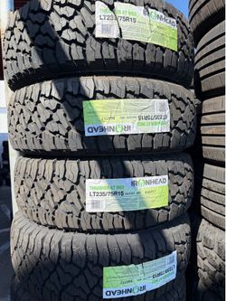 🚘🚨Vendo set de llantas Lt 235 75 15 ironhead tires