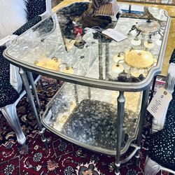 Silver And Mercury Glass End Table -  80% OFF OFFER!!!