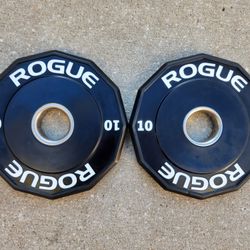 Rogue 12-Sided Urethane Grip Plates 10lbs