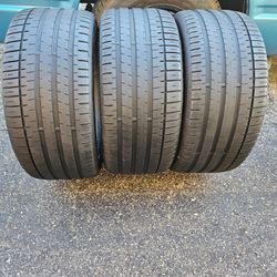 265 35 20. Only  3 tires  Falken