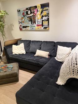 Practically Brand New Couch - Navy Blue