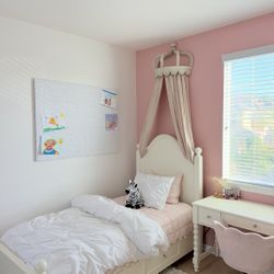 Madison Twin White Full Wood Poster Platform Bed With 2 Side Storage