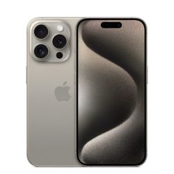 Apple iPhone 15 Pro, Natural Titanium, 128GB (Unlocked)