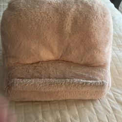 Plush Pink Book and Tablet Stand