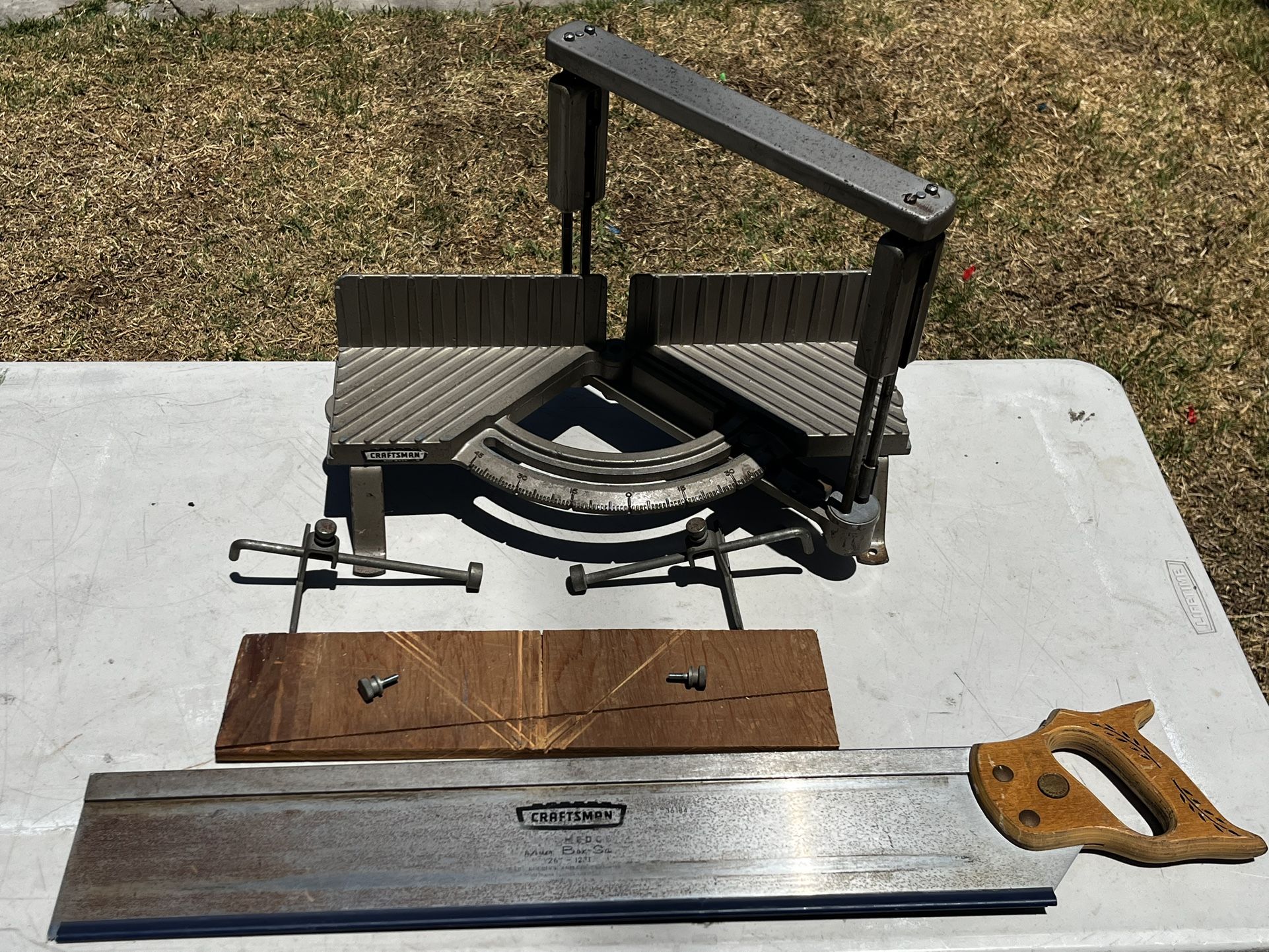 Vintage Sears Craftsman Manual Miter Box and Saw