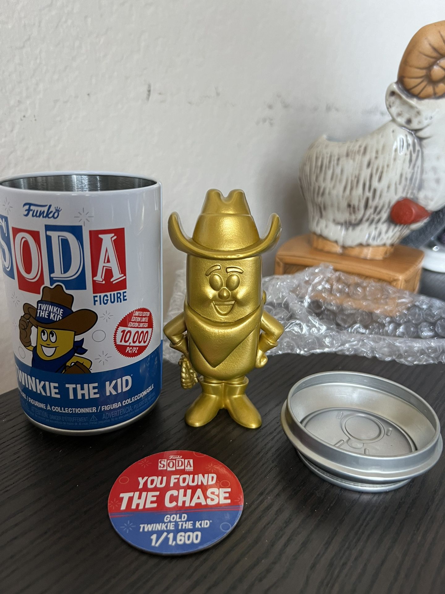 CHASE LIMITED EDITION GOLD METALLIC Twinkie the Kid Funko Soda Hostess Ad Icons