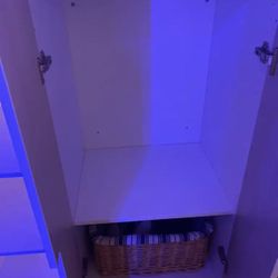 Twin Top Bunk Bed With Bottom Space And Closet, Safe Ladder