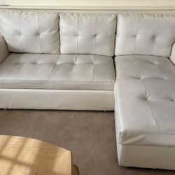White Leather Couches