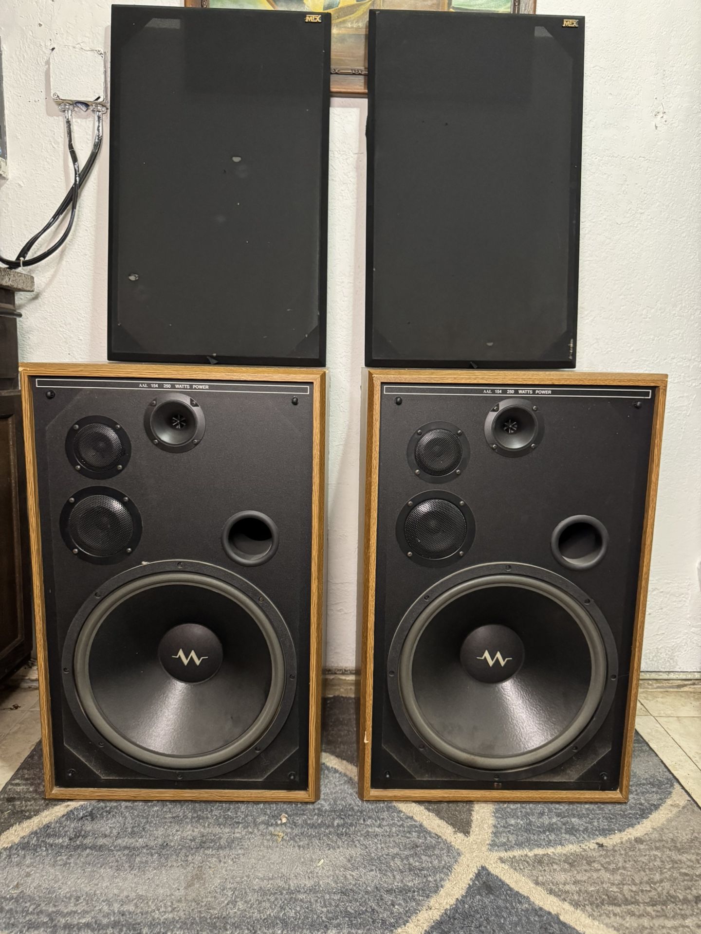 American Acoustic Lab AAL 154 250 WATTS POWER Speakers (Pair)