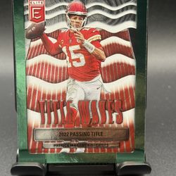 Patrick Mahomes II — 2023 Donruss Elite Title Waves Insert