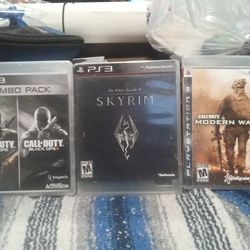 PS3 Games: Skyrim, Black Ops, MW2