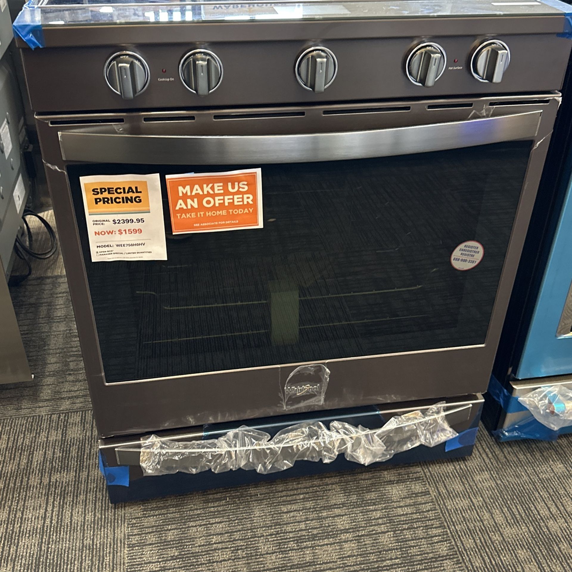 WHIRLPOOL ELECTRIC STOVE