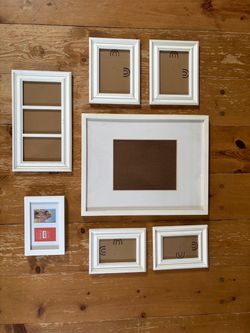 White Picture Frame Set – 7 Pieces