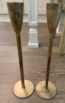 Brand New Brass Finish Taper Holders