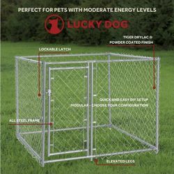 Galvanized Chain Link Dog Kennel PC Frame Box Kit