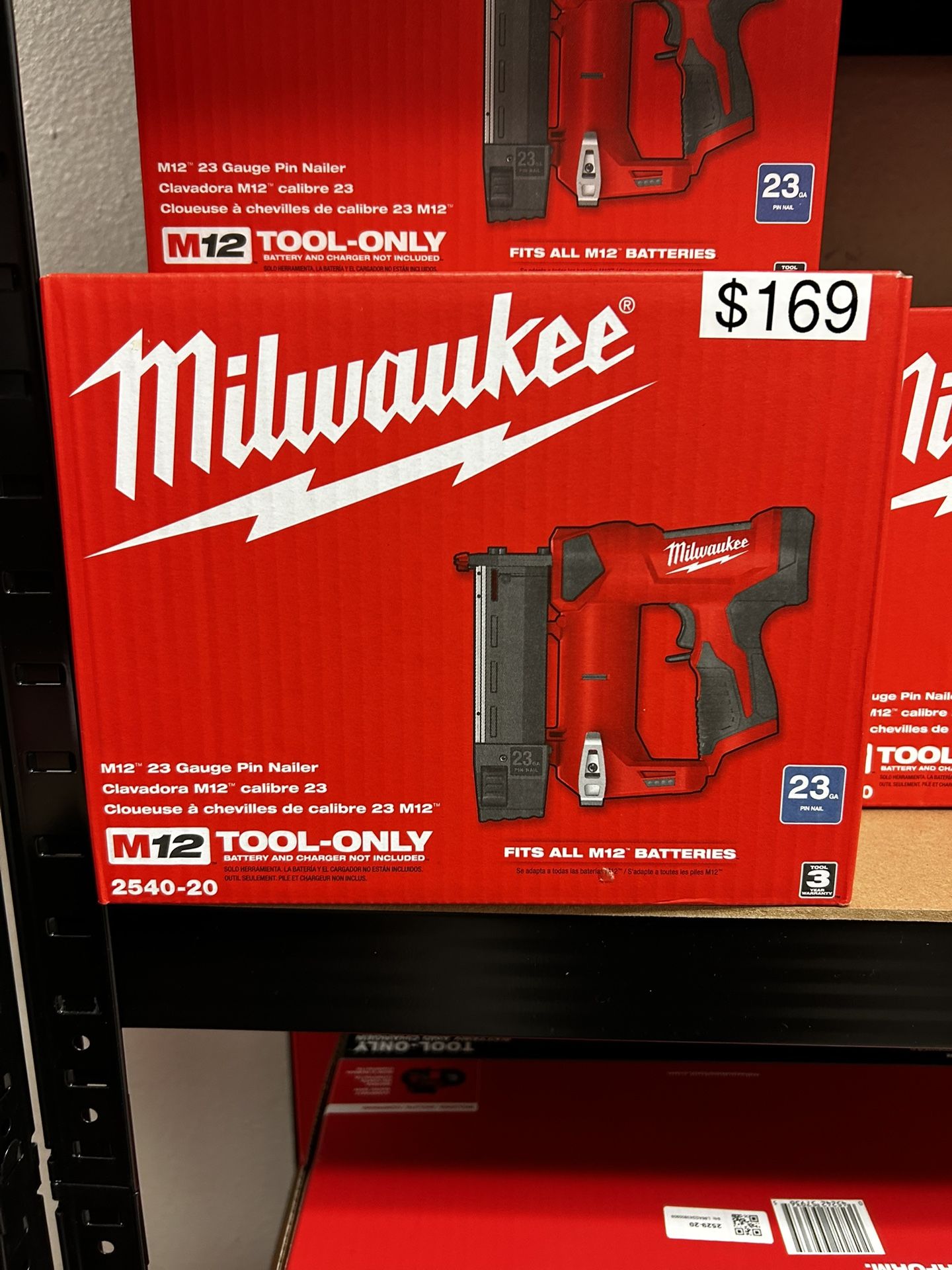Milwaukee M12 23 Gauge Pin Nailer Tool Only 
