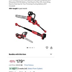 Chainsaw 2-in-one Cordless 10-inch Pole Saw