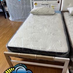 Twin Aloe Vera Mattress And Boxspring New Set 