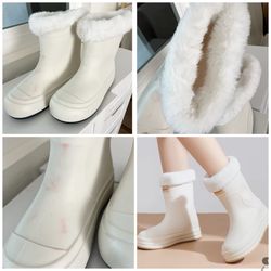 Rain Boots Fleece Warm (SIZE L)