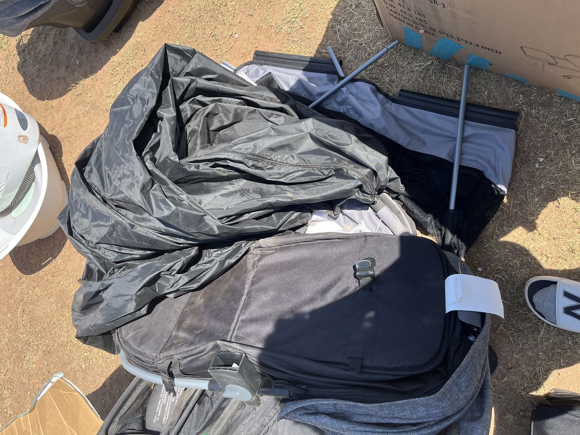 Grey And Black Pack And Play Set