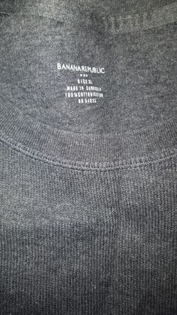 Mens XL Banana Republic Gray Shirt