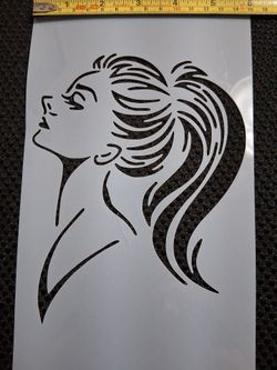 Lady stencil $4.