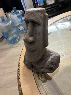 Xl Moai Head Statue Aquarium Decor