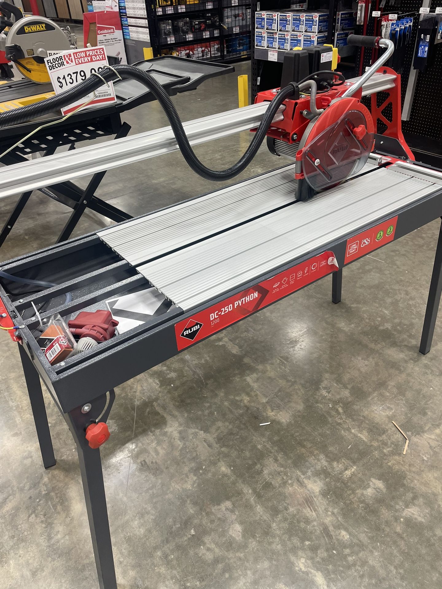 Python 10 Inch Wet Beam Tile Saw