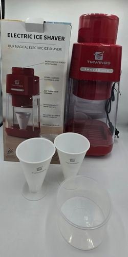 Electric Shaved Ice Machine & Snow Cone Maker (Red) - New