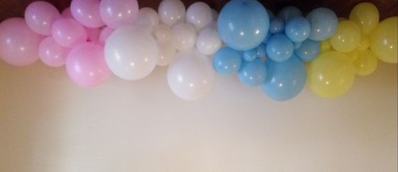 Baby colors balloon garland/ arch