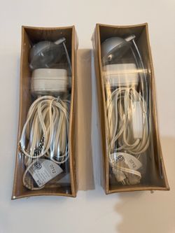 Lot of 2 IKEA GRUVA Silver Wall-Mount or Desk-Mount Accent Lamp - New in Box