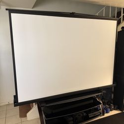 100” Projection Screen - Pull Up